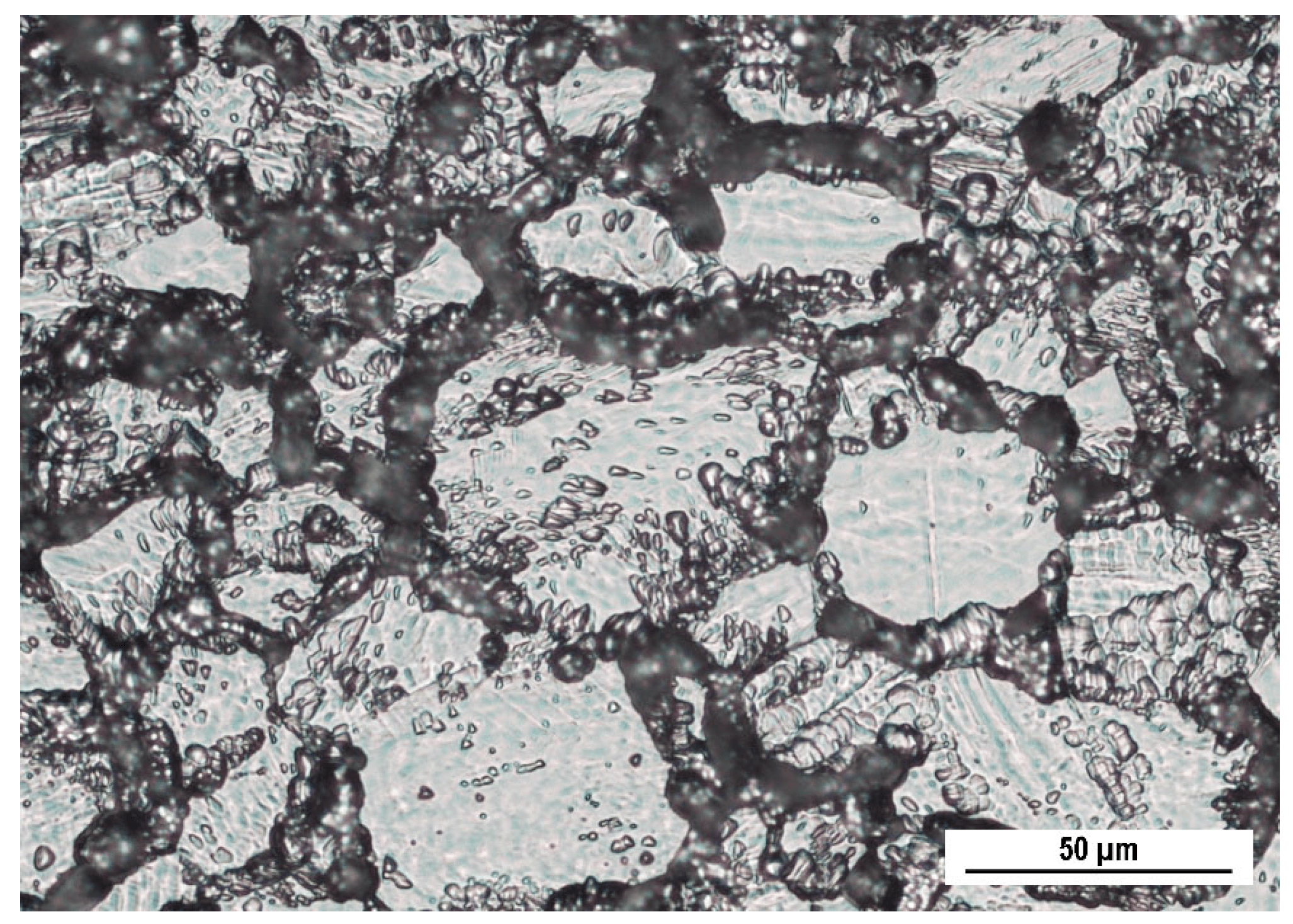 Mikrostruktura stali nierdzewnej 316L po uczuleniu